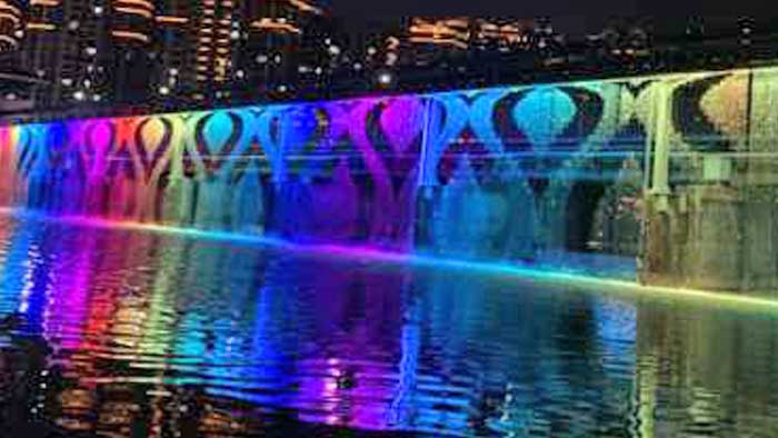 Digital Water Curtain in Action