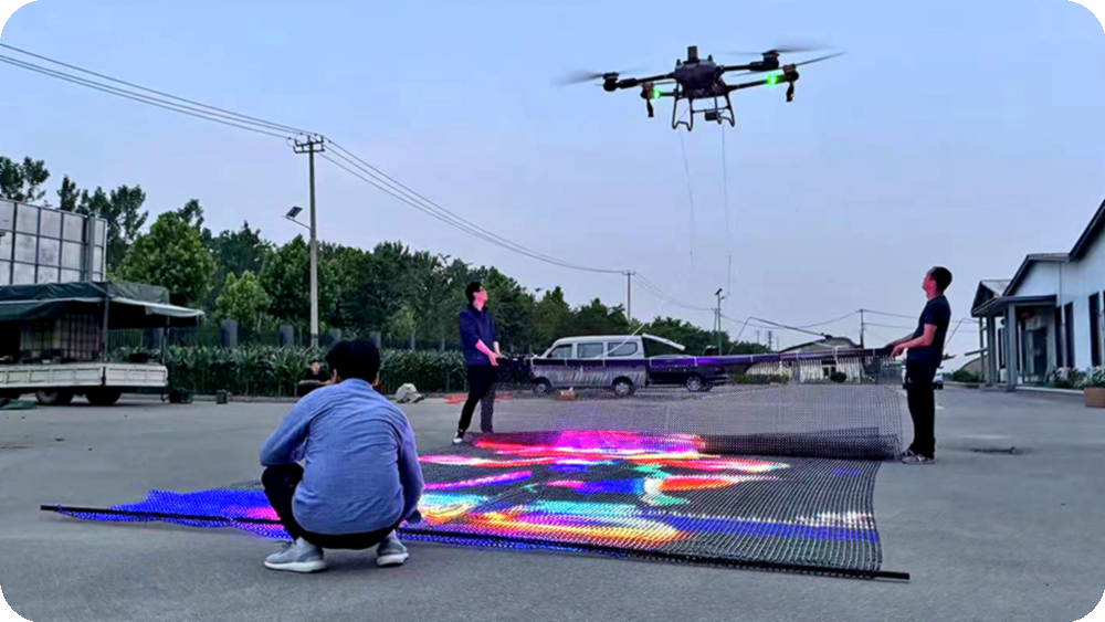 P25 Drone LED Display in Action