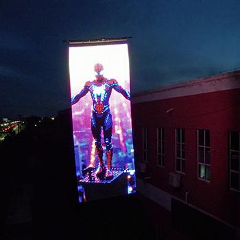 Drone Flying LED Mesh Screen
